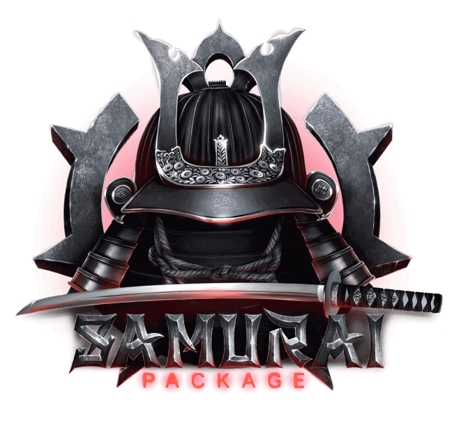 samurai logo for package section